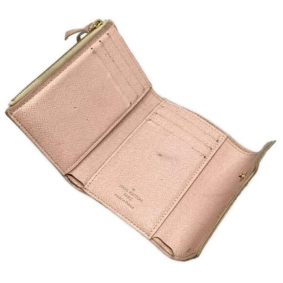 LOUIS VUITTON Portefeuille Victorine N64022 Rose Ballerine Damier - Picture 9 of 13